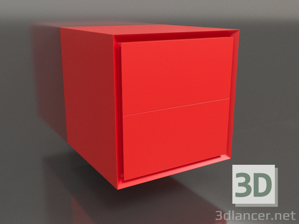 3D modeli Kabin TM 011 (400x400x400, parlak turuncu) - önizleme