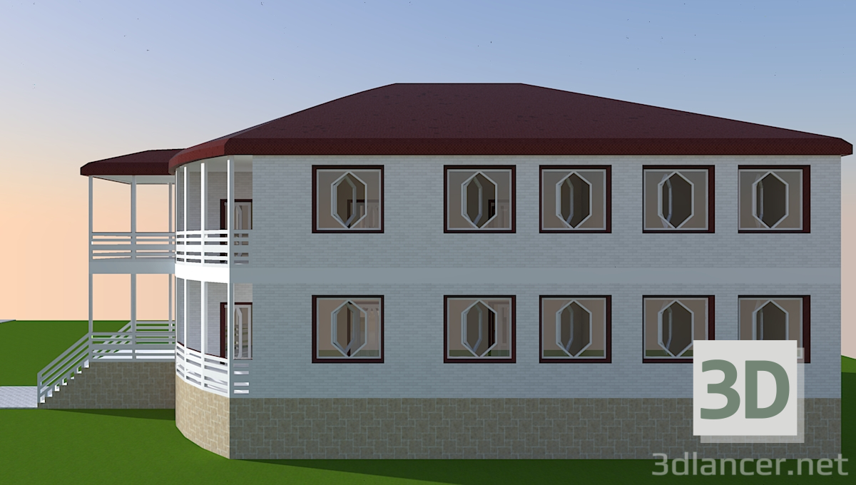 3D Modell Haus - Vorschau