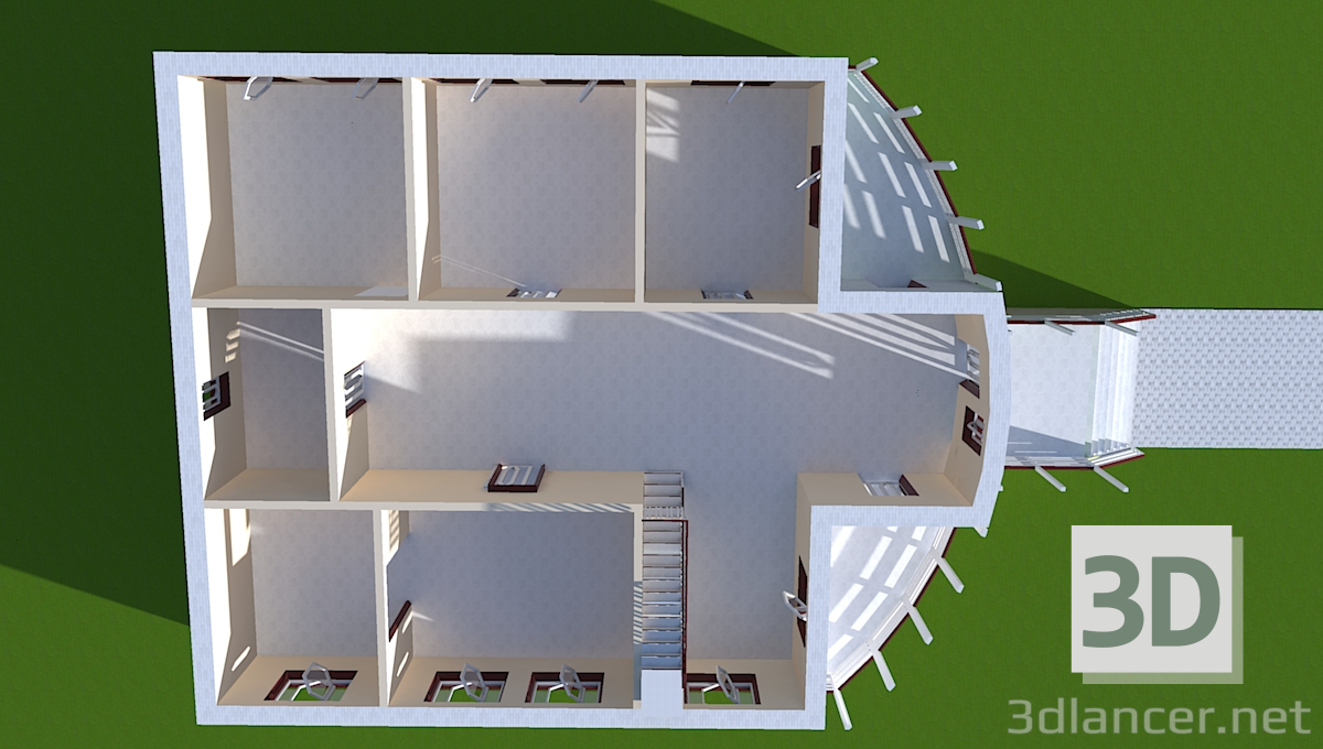 3d model House - preview