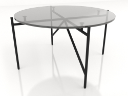 A low table d70 with a glass top
