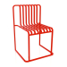 3D modeli Yemek sandalyesi (Kırmızı) - önizleme