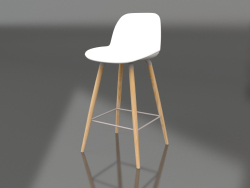 Bar stool Albert Kuip 75 cm (White)