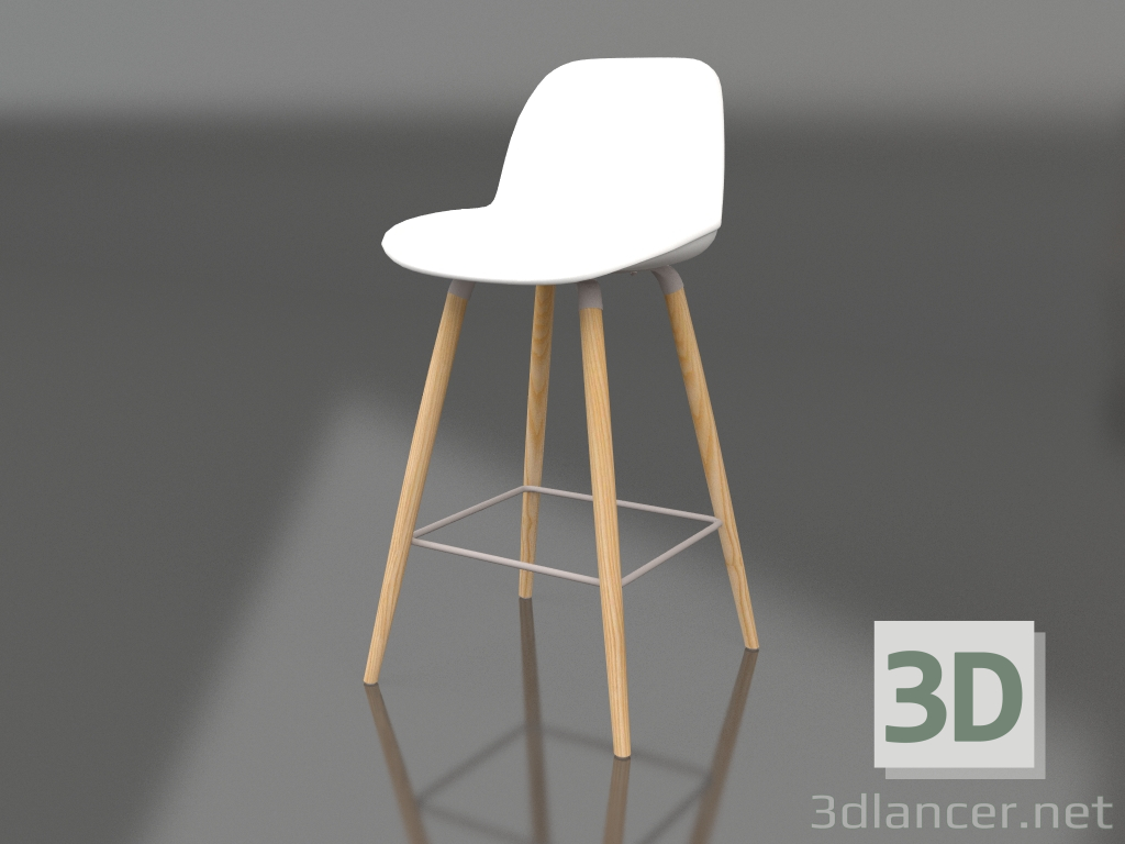 3D Modell Barhocker Albert Kuip 75 cm (Weiß) - Vorschau