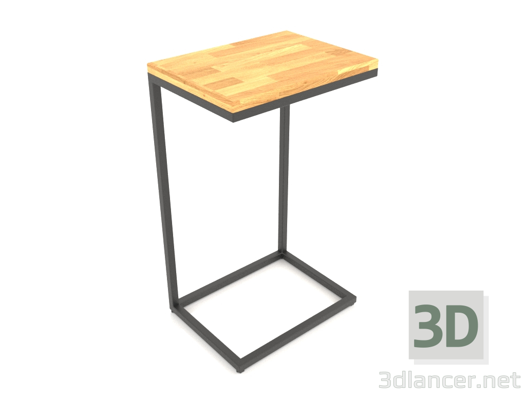 3D Modell Rechteckiger Nachttisch (HOLZBODEN, 40x30x65) - Vorschau