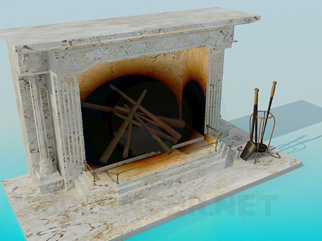 3d model Fireplace - preview 3d model Fireplace - preview