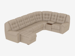 Canapé d'angle canapé en cuir