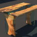 3d table (Slab) model buy - render