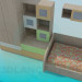 3d модель Меблі в дитячу кімнату – превью