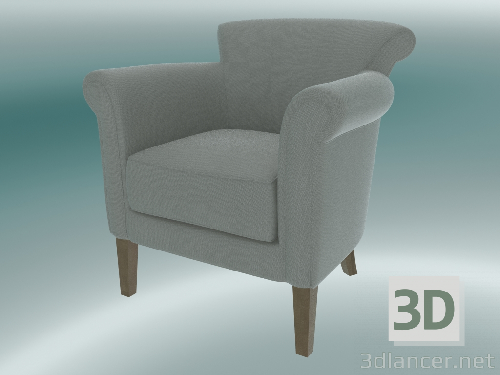 modello 3D Poltrona Denver (grigio) - anteprima