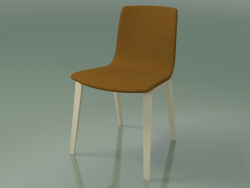 Stuhl 3955 (4 Holzbeine, gepolstert, weiße Birke)