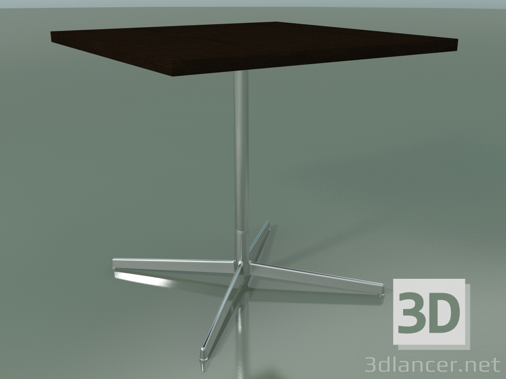 modello 3D Tavolo quadrato 5566 (H 74 - 80x80 cm, Wenge, LU1) - anteprima