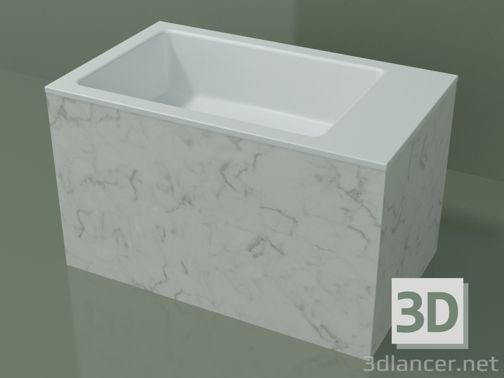 3D modeli Tezgah üstü lavabo (01R132102, Carrara M01, L 60, P 36, H 36 cm) - önizleme