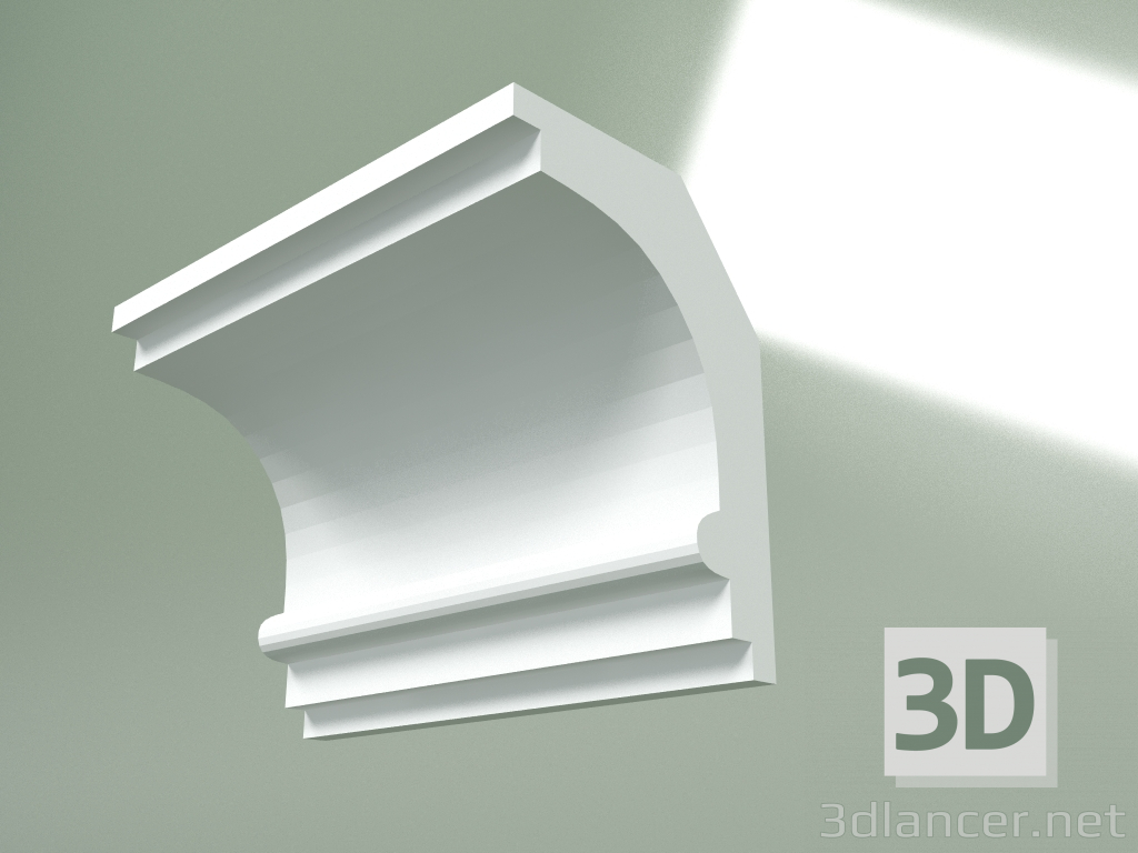 modèle 3D Corniche en plâtre (socle de plafond) KT336 - preview