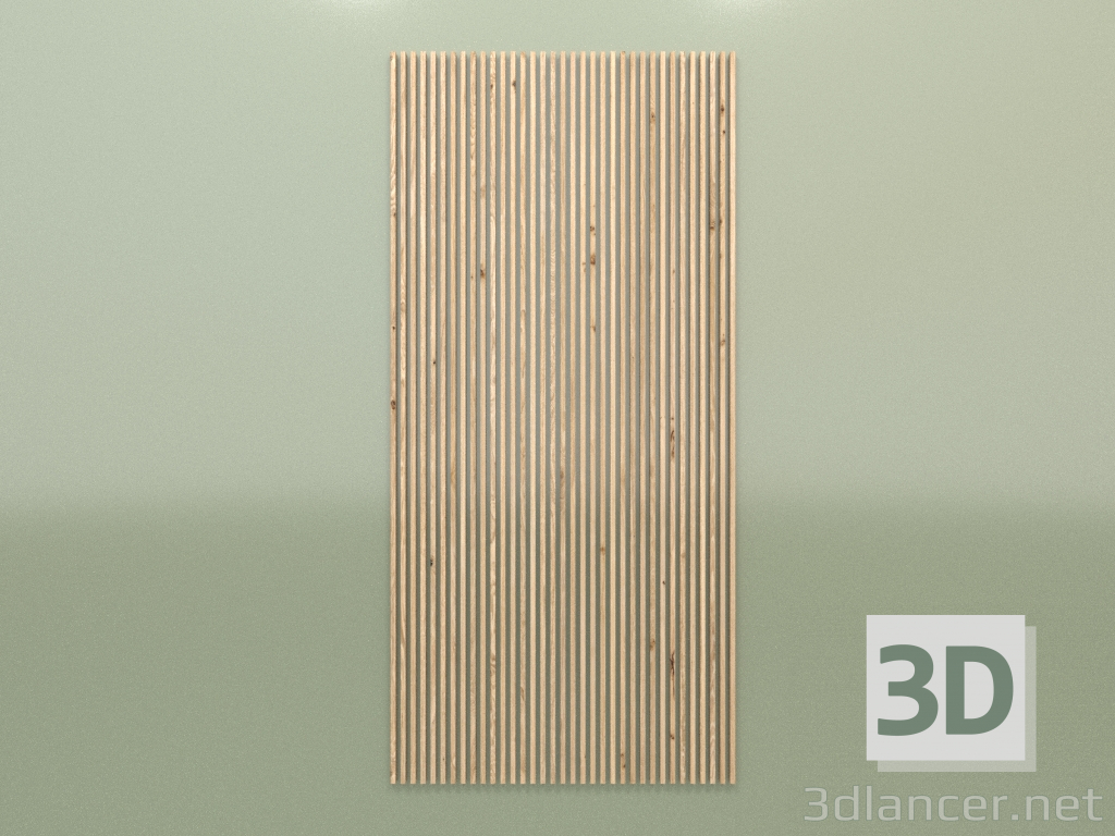 modello 3D Pannello di legno - anteprima