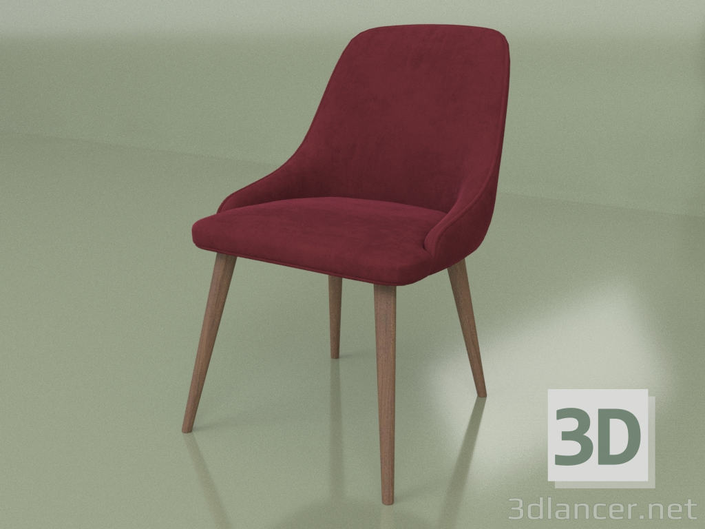 modello 3D Sedia Verdi (gambe Tin-118) - anteprima