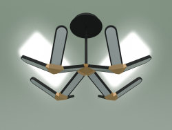 Потолочный светодиодный светильник 90147-4 (черный-золото)