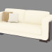 3d model Modern leather sofa - preview