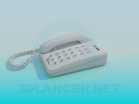 modelo 3D Sistema de teléfono - escuchar modelo 3D Sistema de teléfono - escuchar