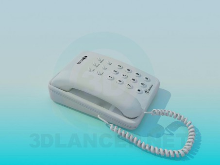 modelo 3D Sistema de teléfono - escuchar modelo 3D Sistema de teléfono - escuchar