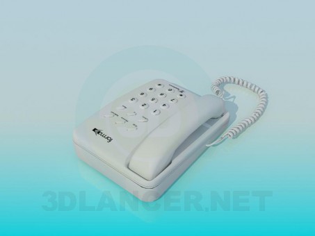 modelo 3D Sistema de teléfono - escuchar modelo 3D Sistema de teléfono - escuchar
