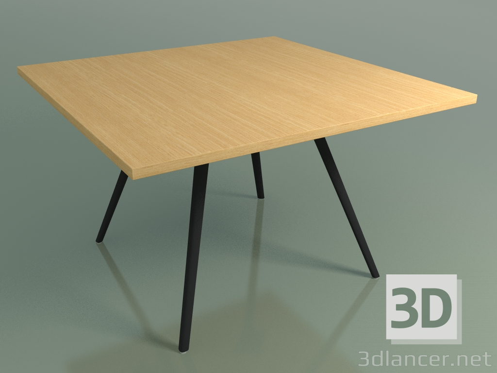 modello 3D Tavolo quadrato 5435 (H 74 - 120x120 cm, impiallacciato rovere naturale L22, V44) - anteprima