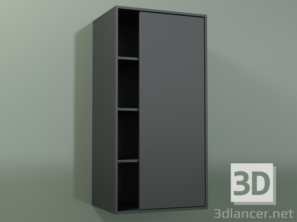 3D Modell Wandschrank mit 1 rechten Tür (8CUCСDD01, Deep Nocturne C38, L 48, P 36, H 96 cm) - Vorschau