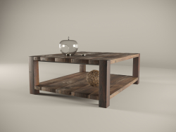 ठोस लकड़ी कॉफी टेबल