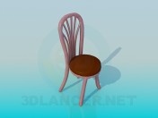 Chair with massive legs and backrest
