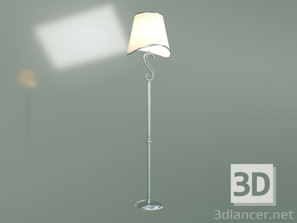 3d model Lámpara de pie 01054-1 (strotskis de cristal transparente cromado) - vista previa