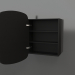 modello 3D Specchio (con cassetto a giorno) ZL 17 (460x200x695, legno nero) - anteprima