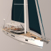 3D Yelkenli Yat Hylas H57 modeli satın - render