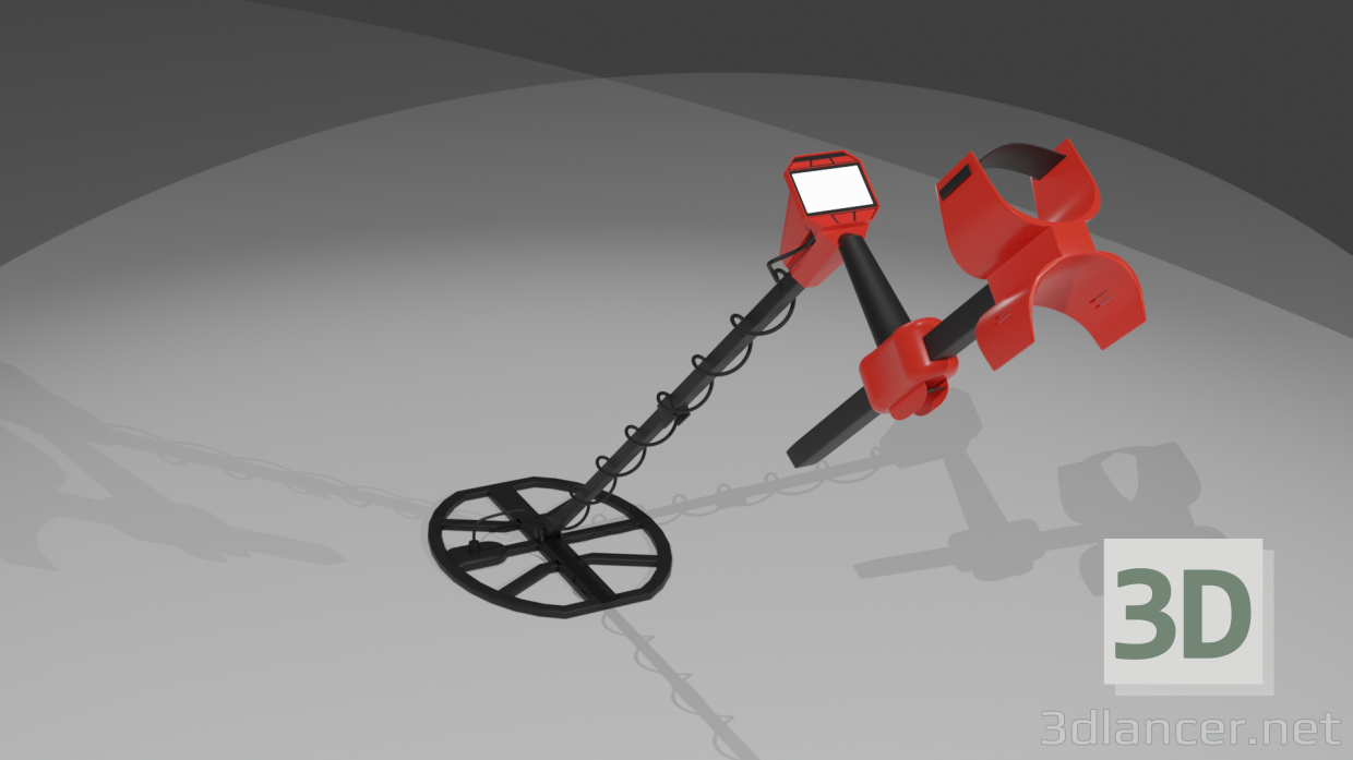 3d model metal detector - preview