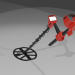 3d model metal detector - preview