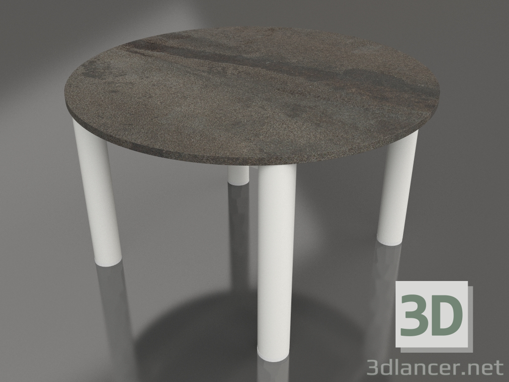 modello 3D Tavolino D 60 (Grigio agata, DEKTON Radium) - anteprima