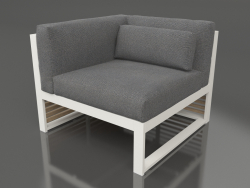 Modular sofa, section 6 left (Agate gray)