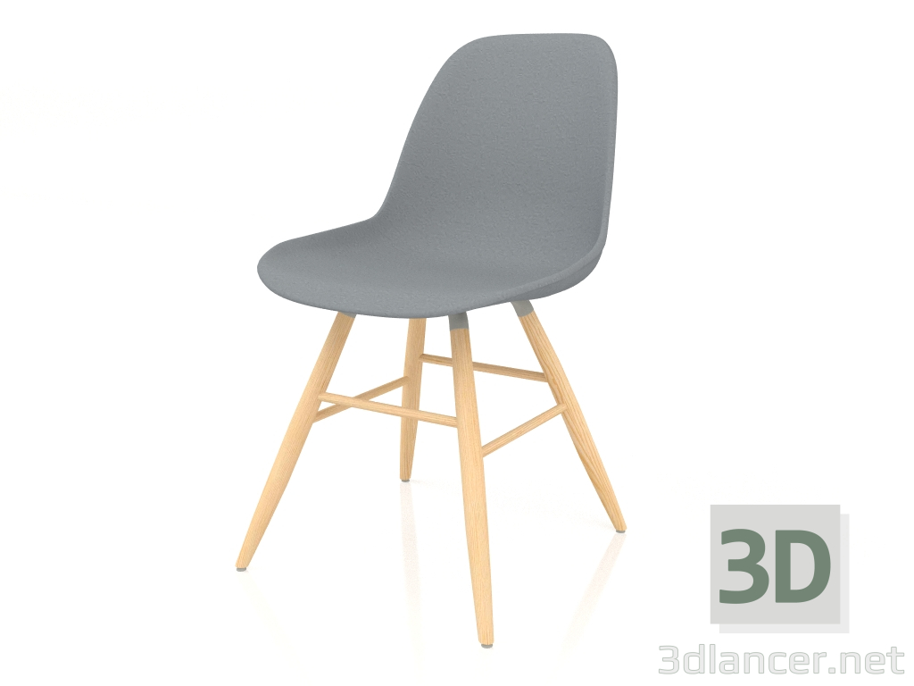 3D modeli Albert Kuip sandalye (Koyu Gri) - önizleme