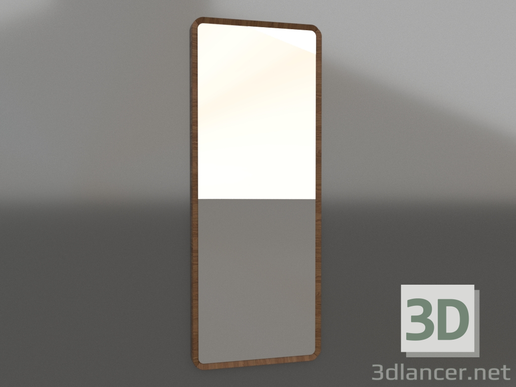 3d model Wall mirror 1800x700 mm (light walnut) - preview