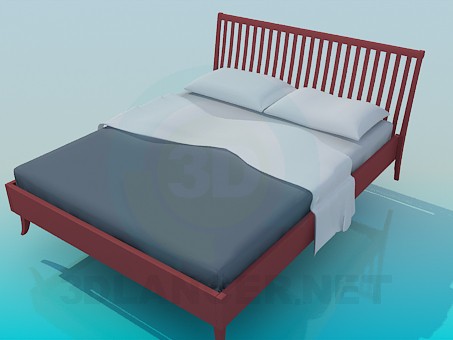 3d model bed - preview 3d model bed - preview