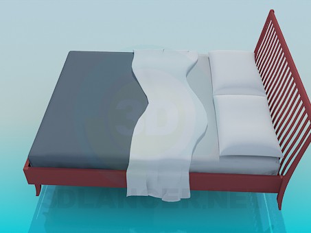 3d model bed - preview 3d model bed - preview