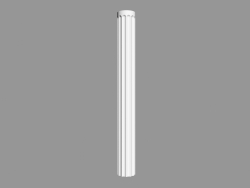 Demi-colonne K1001 (22 x 11 x 199,5 - Ø 22 cm)
