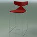 3d model Stackable bar stool 3712 (with cushion, Red, CRO) - preview