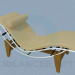 3D modeli Şezlong koltuk başlığı ile - önizleme