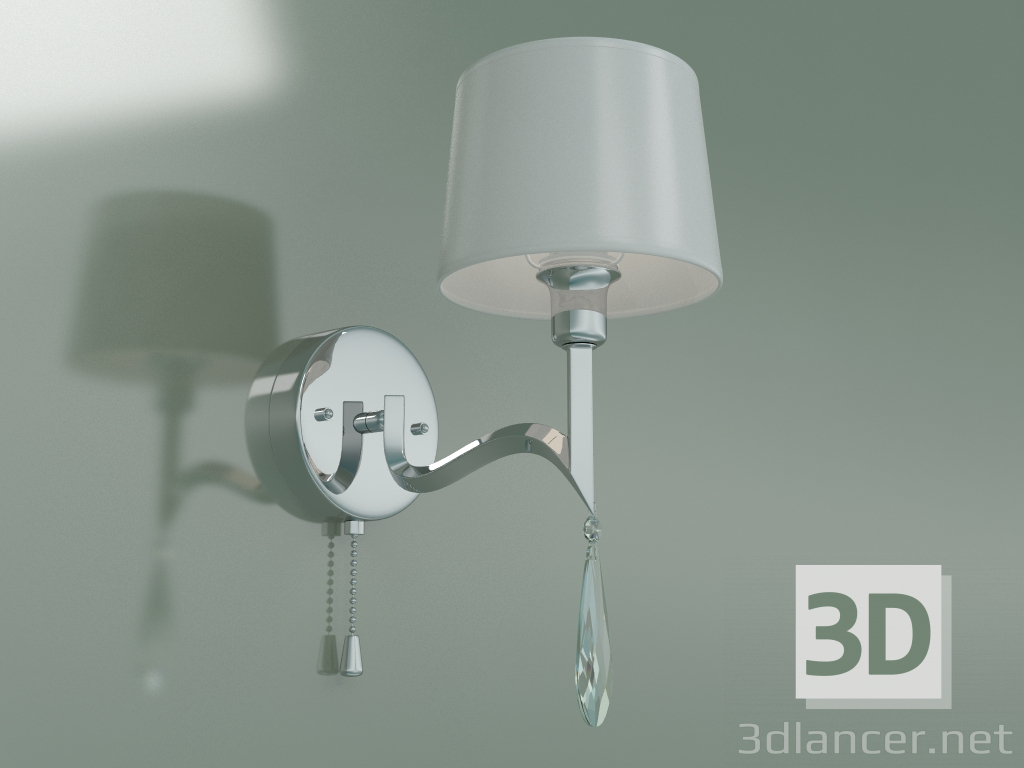 3d model Sconce 10093-1 (chrome-clear crystal) - preview