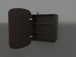 Espejo (con cajón abierto) ZL 17 (460x200x695, marrón madera oscuro)