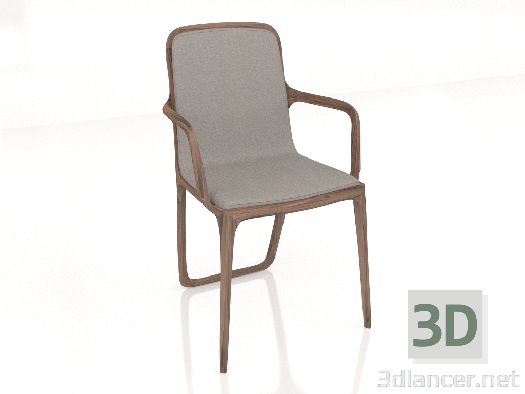 Modelo 3d Cadeira com braços Otto - preview