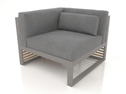 Modular sofa, section 6 left (Quartz gray)