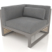 3D Modell Modulares Sofa, Abschnitt 6 links (Quarzgrau) - Vorschau