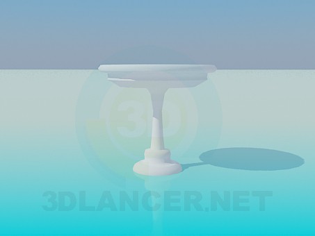 3d модель Круглый столик на ножке – превью 3d модель Круглый столик на ножке – превью