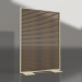 3d model Partition made of artificial wood and aluminum 120x170 (Teak, Gold) - preview