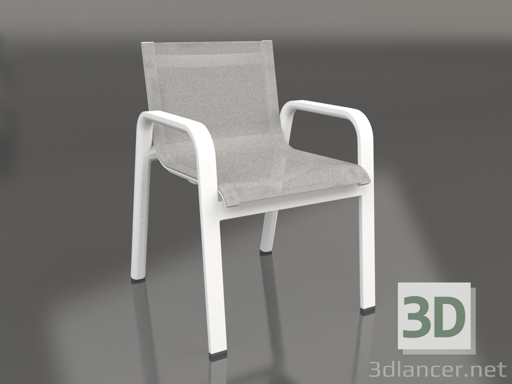 Modelo 3d Poltrona de jantar (branca) - preview